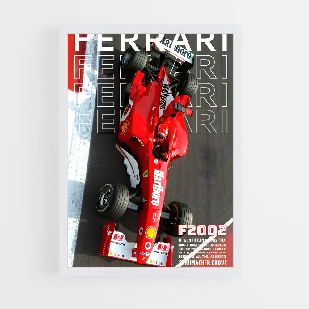 Poster F1 Legend – affiche Voitures de Formule 1 (vue 3)